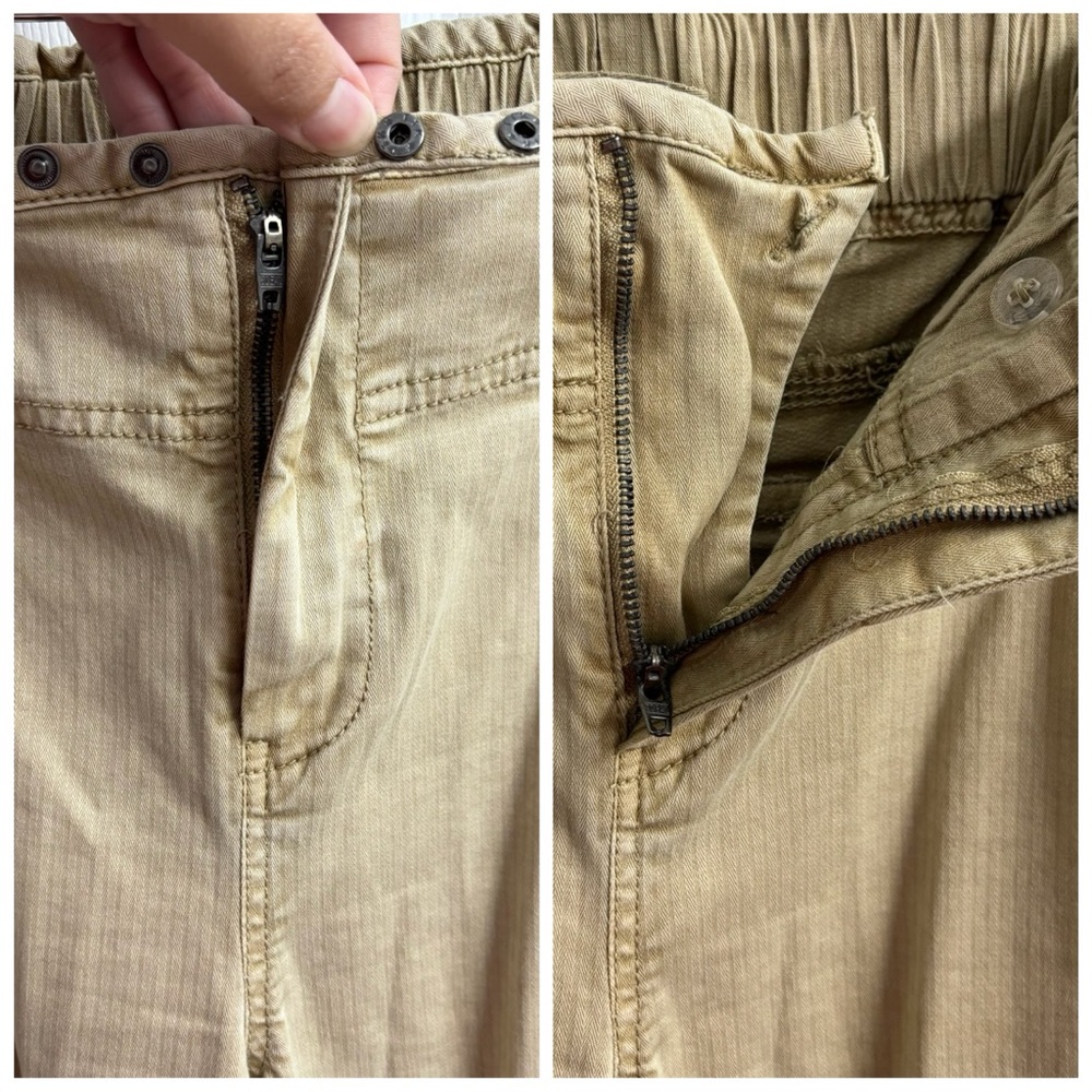 We The Free People Can't Compare Slouch Pant Cargo Small NWT Beige Tan Boho - Picture 5 of 10